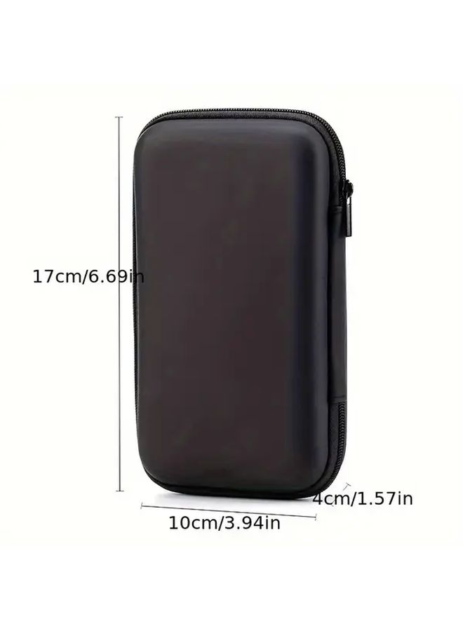 Black EVA Multifunctional Tool Kit 3 94x7 87x1 77 Inch Travel Organizer With Zippered Pockets For Headphones Cables Phones Power Banks Keys And More - Image 3
