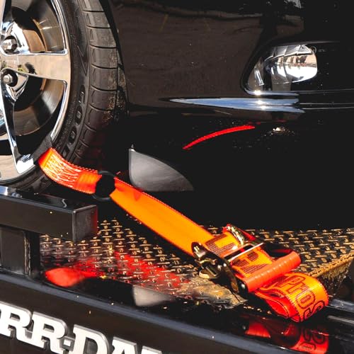 VULCAN Exotic Car Rim Tie Down Set - 2 Inch x 144 Inch - 4 Straps - PROSeries - 3,300 Pound Safe Working Load - Image 2