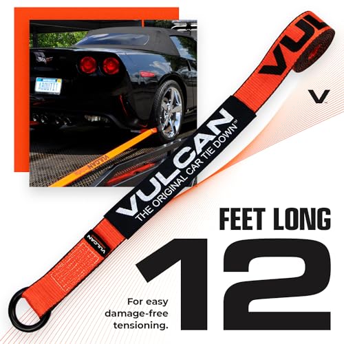VULCAN Exotic Car Rim Tie Down Set - 2 Inch x 144 Inch - 4 Straps - PROSeries - 3,300 Pound Safe Working Load - Image 5