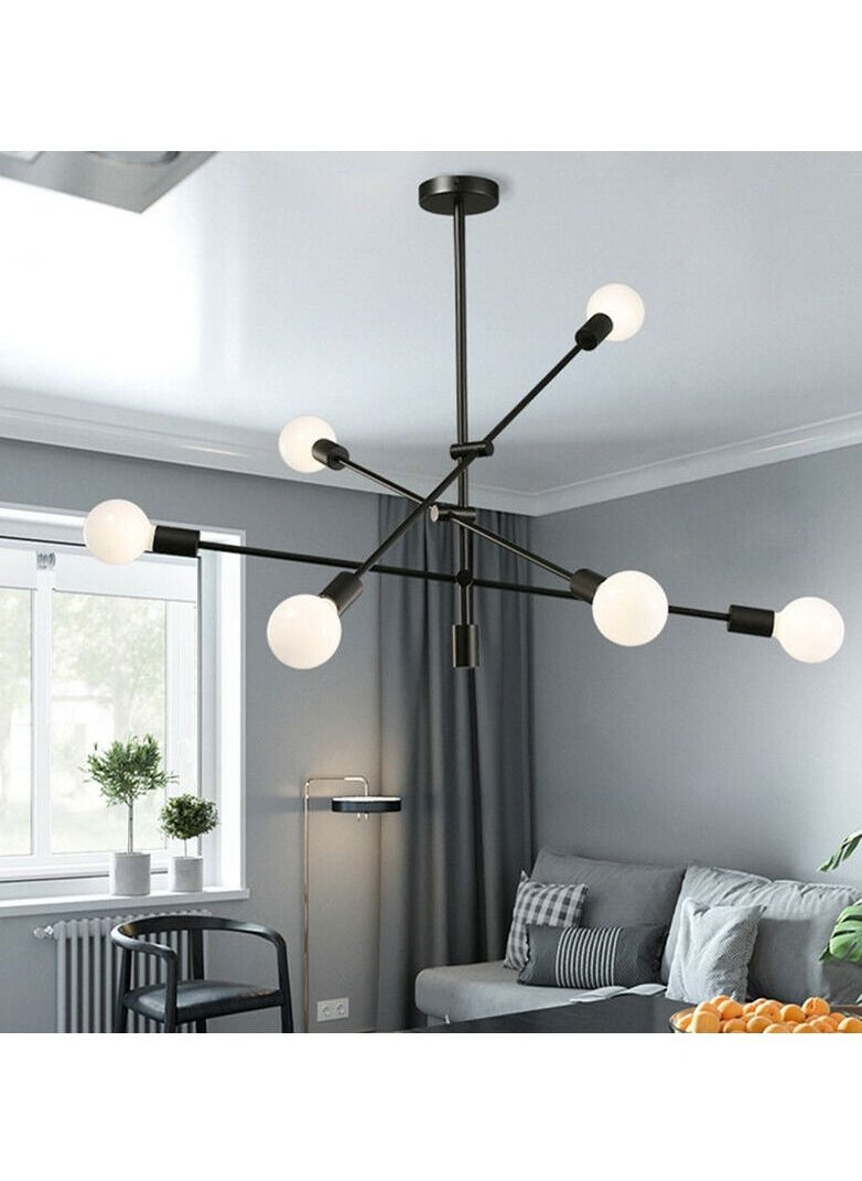Cluc Sputnik Chandelier - 6 bulb - Black  - Image 1