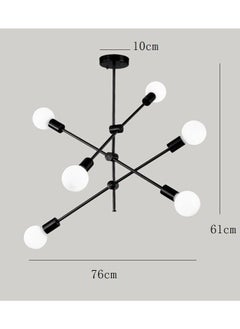 Cluc Sputnik Chandelier - 6 bulb - Black  - Image 4