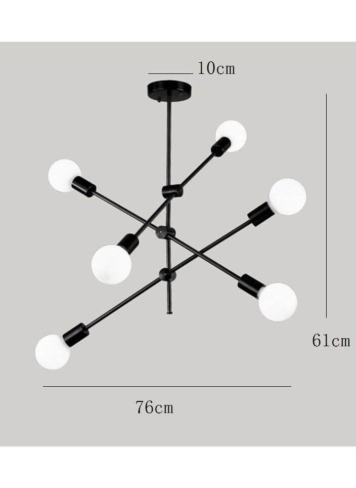 Cluc Sputnik Chandelier - 6 bulb - Black  - Image 4