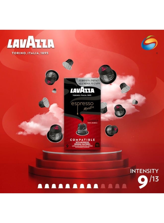 Lavazza NESPRESSO Espresso Classico, 100% Arabica, Nespresso Original Compatible Aluminum capsules, Pack of 20 capsules - Image 3