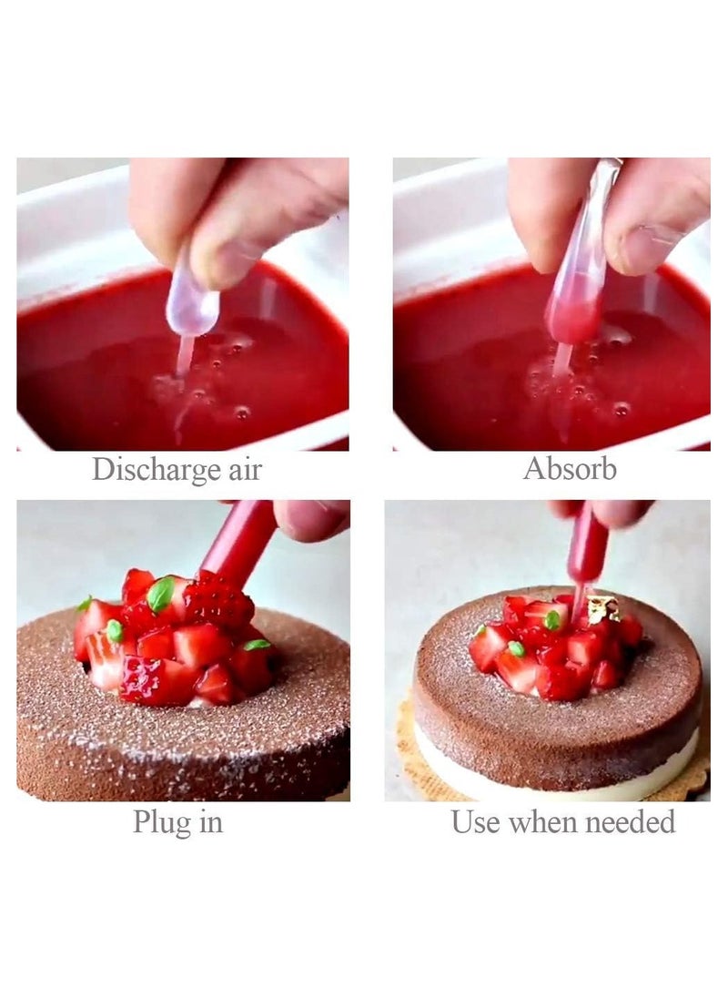 Generic - 250PCS 4ml Plastic Strawberry Pipettes - Mini Squeeze Droppers for Cupcakes, Chocolate, Birthday Parties & Holiday Decorations - Perfect Liquid Injector for Fun Treats - Image 1