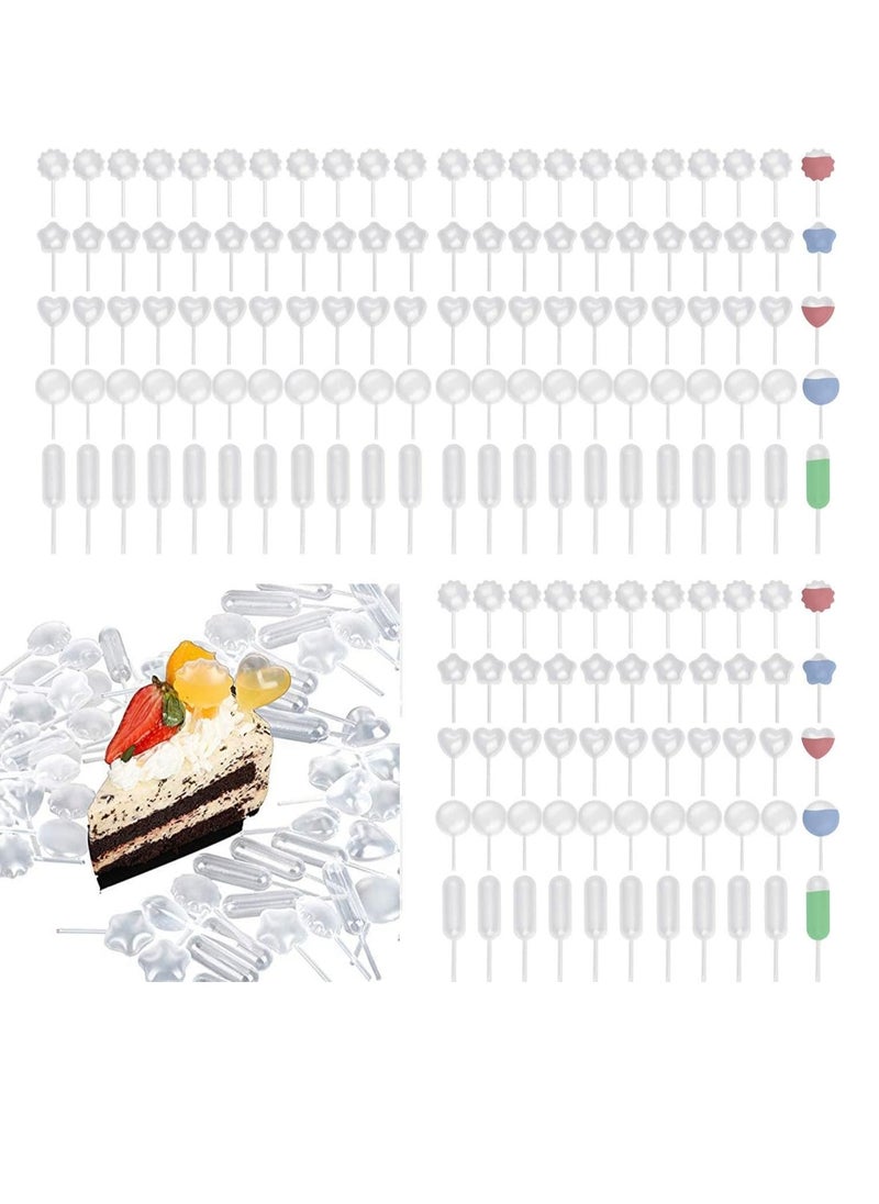 Generic - 250PCS 4ml Plastic Strawberry Pipettes - Mini Squeeze Droppers for Cupcakes, Chocolate, Birthday Parties & Holiday Decorations - Perfect Liquid Injector for Fun Treats - Image 1