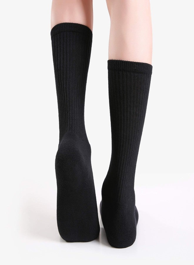 WANDER Women's Athletic Crew Socks 8 Pairs Cushion Running Socks for Women Sport Wicking Cotton Socks 7-10/10-14 - Image 5