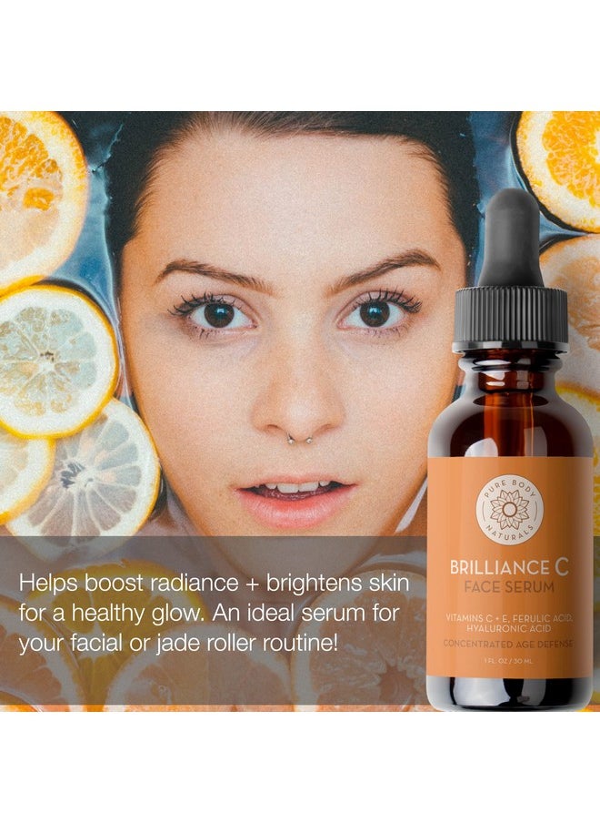 PURE BODY NATURALS - Pure Body Naturals Facial Serum - Hyaluronic Acid Serum, Retinol Serum, Vitamin C Serum, and Vitamin B3 (Niacinamide) Serum - A Perfect Serum Gift Set for Women of All Ages - Image 1