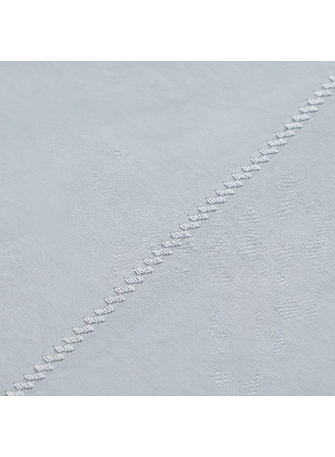 Home Box Purely-percale 2-Piece 300TC Percale Single Duvet Quilt Cover Set 200 x 135 cm - Image 4