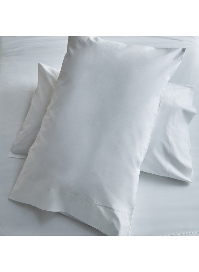 Home Box Purely-percale 2-Piece 300TC Percale Single Duvet Quilt Cover Set 200 x 135 cm - Image 5