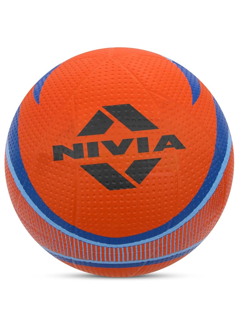 Nivia - Craters Molded Volleyball | Size: 4 | Material: Rubber Moulded Volleyball | Panels 18 |for Indoor & Outdoor | Recommended for Training & Beginner | Inflation Needle - Image 1