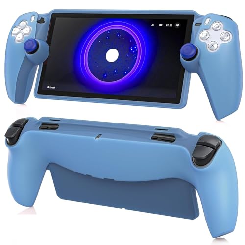 New World for PS5 Portal Remote Player Silicone Cover Protective Case, Protective Case Protector for PlayStation Portal, Accessories Kit for PlayStation Remote Player (Blue) - Image 1