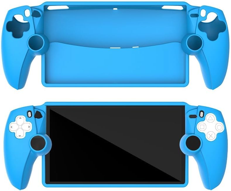 New World for PS5 Portal Remote Player Silicone Cover Protective Case, Protective Case Protector for PlayStation Portal, Accessories Kit for PlayStation Remote Player (Blue) - Image 2