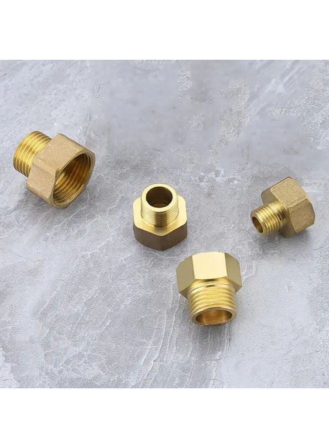 مقبس أنبوب نحاسي 1/2 أنثى إلى 3/8 ذكر محول سداسي الخيوط - Image 3
