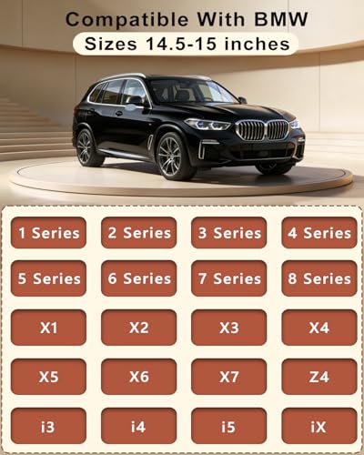 OHHMNKK Customized Auto Car Steering Wheel Cover for BMW X1,X2,X3,X4,X5,X6,X7,i3,i4,i5,i8 535i 740Li 335i M3 M4 M5 Z1 Z3 Z4 Z5 Mini (Red) - Image 4