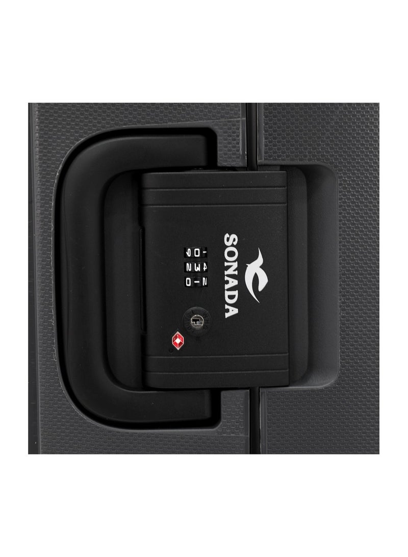 SONADA Hardshell Luggage Trolley Bag 3 Pieces Set,Grey (S-20",M-24",L-28") - Image 5