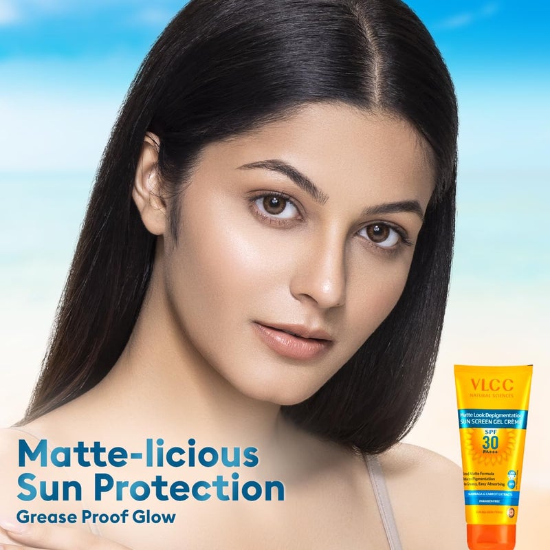 VLCC Matte Depigmentation Look Spf 30 50g Sun Screen Gel Cream Matte Oil Free Sunscreen Non Greasy Sun Protection Long Lasting Tinted Sunscreen Helps Reduce Pigmentation and Dark Spots - Image 3