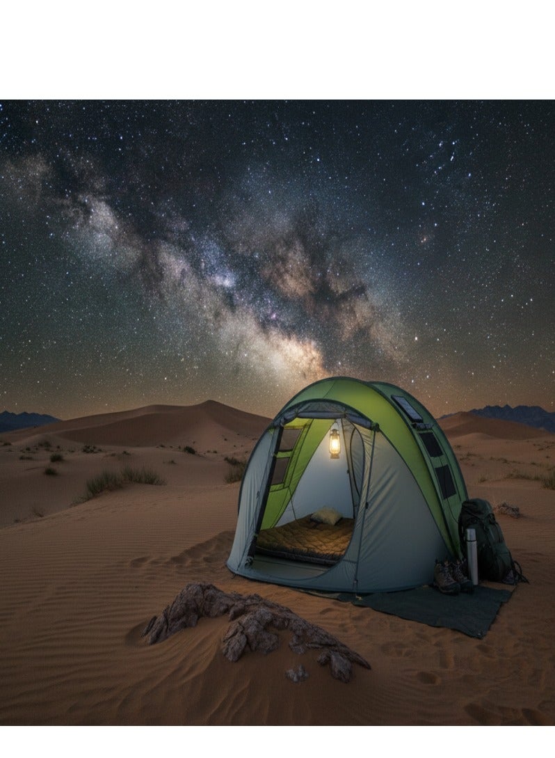 Crystal Automatic Pop Up Instant Camping Tent | Easy Setup Lightweight 4-5  Person Tent with UV Protection Compact Travel Tent - Image 5