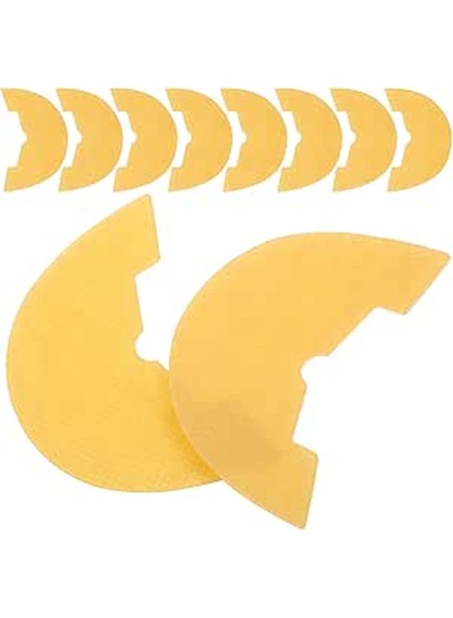 Toyvian 5 Pairs Adhesive Rubber Shoe Heel Repair Pads Nonslip Sole Protectors Size 38-39 - Image 1