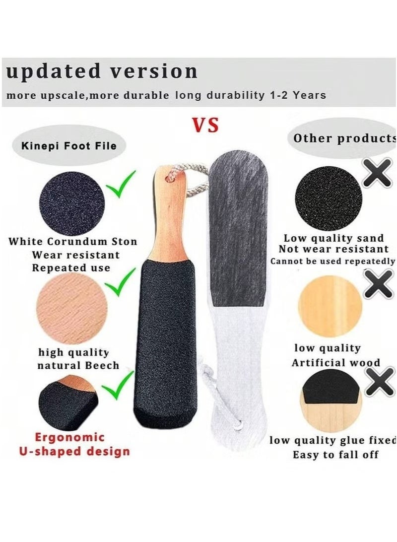 2 حزمة منظف ​​القدمين، مبرد القدم، حجر الخفاف، لوازم الباديكير الاحترافية، إزالة مسامير القدم المتشققة، الجلد الميت، الذرة، مبرد مكشطة للعناية بالقدم، مجموعة أدوات تدليك القدم للرجال والنساء - Image 4