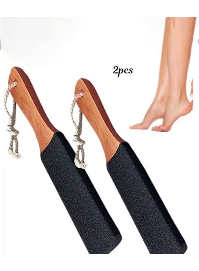 2 حزمة منظف ​​القدمين، مبرد القدم، حجر الخفاف، لوازم الباديكير الاحترافية، إزالة مسامير القدم المتشققة، الجلد الميت، الذرة، مبرد مكشطة للعناية بالقدم، مجموعة أدوات تدليك القدم للرجال والنساء - Image 2