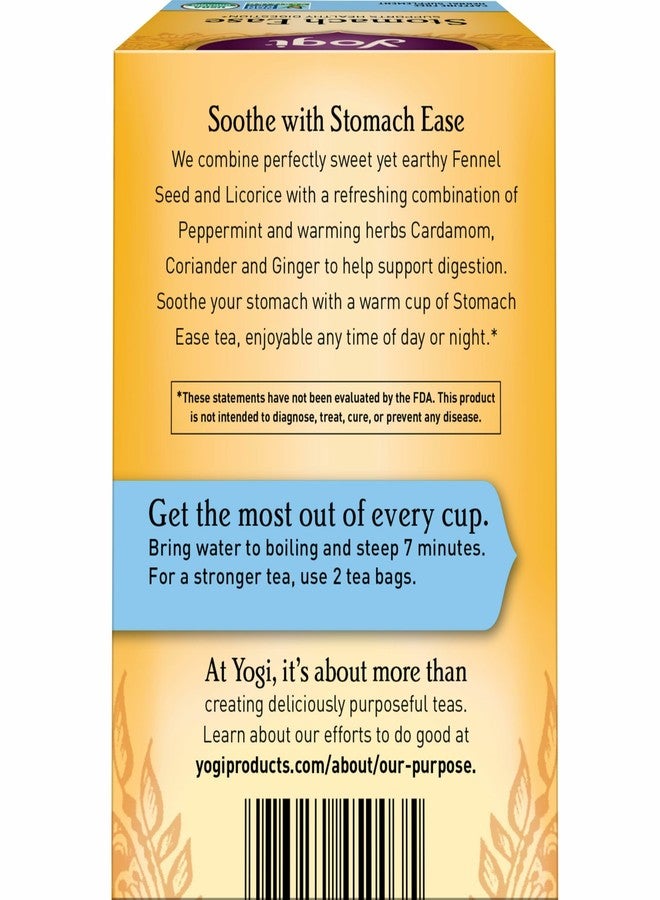 Yogi Tea Stomach Ease - 16 Bags per Pack (4 Packs) - Digestive Tea to Help Soothe & Calm the Stomach - Includes Licorice, Fennel, Ginger, Peppermint & More - Image 3