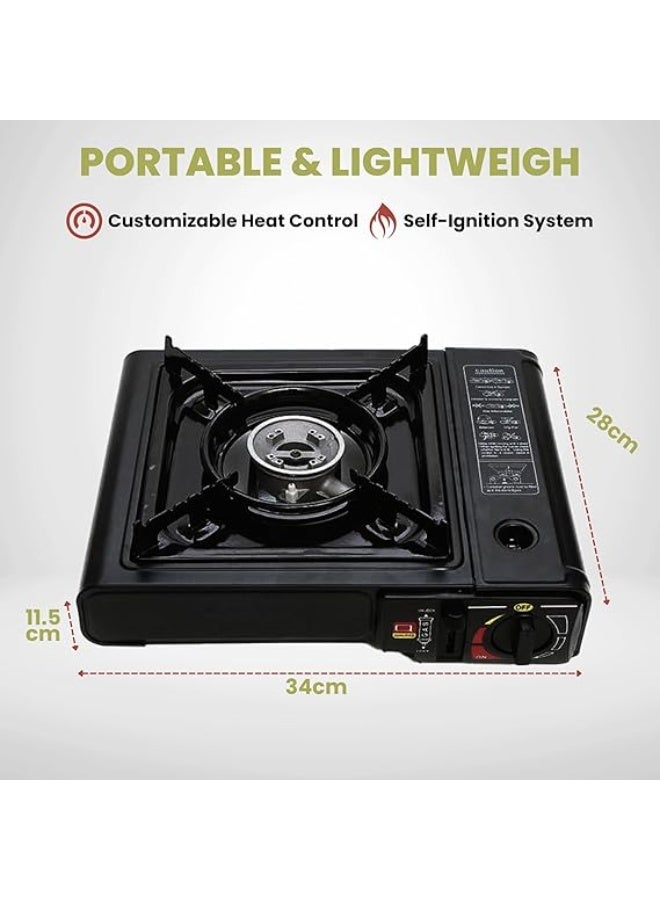 جو تو كامبس موقد التخييم – موقد محمول أسود للطهي الخارجي ورحلات التخييم - Image 5