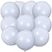 KALOR 10 Pcs 22 Inch White Mylar Balloons Large 4D Giant Round Foil Balloon Big Mirror Metallic Balloons for Birthday Party Baby Shower Gender Reveal Supplies - Image 2