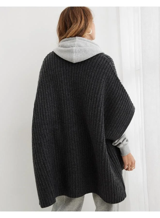 Aerie  Aerie Marled Rib Sweater Cape for Women | Best Price UAE
