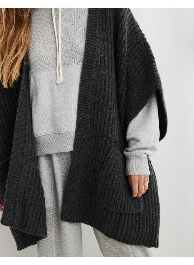Aerie  Aerie Marled Rib Sweater Cape for Women | Best Price UAE
