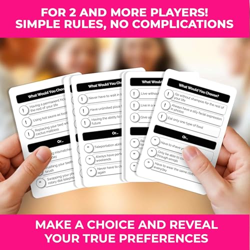 QUOKKA Board Games for Kids 812 Family Games for Kids and Adults What Would You Choose 500 Questions Does Family Rather Fun Card Game for Families and Teens - Image 5