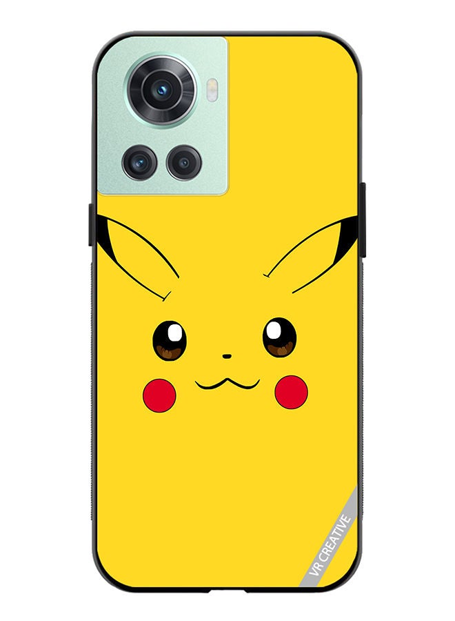 VR CREATIVE Protective Case Cover For OnePlus 10R Pikachu Design Multicolour - Image 1