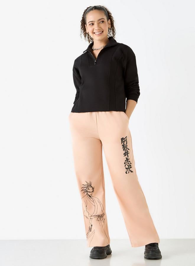 SP Characters Printed Track Pants with Elasticated Waistband - Image 2