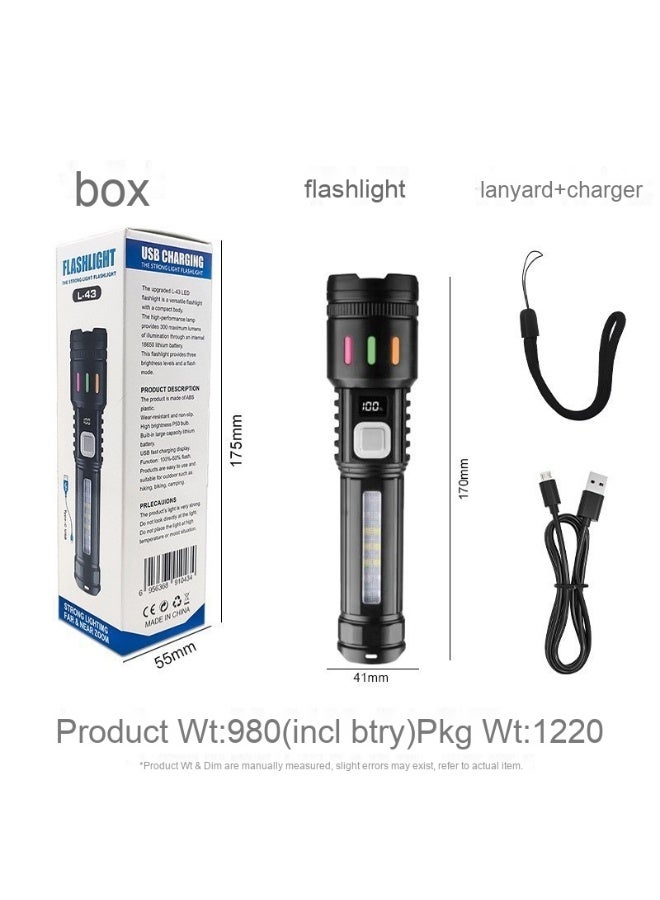 NIBEMINENT New Multifunctional High-Power Flashlight - Essential for Outdoor Emergency