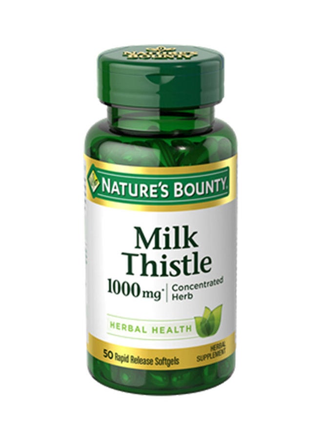 NATURE'S BOUNTY Milk Thistle 1000Mg - 50 Softgels  - Image 1