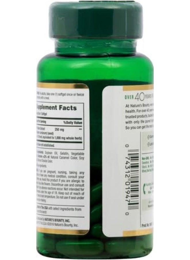 NATURE'S BOUNTY Milk Thistle 1000Mg - 50 Softgels  - Image 2