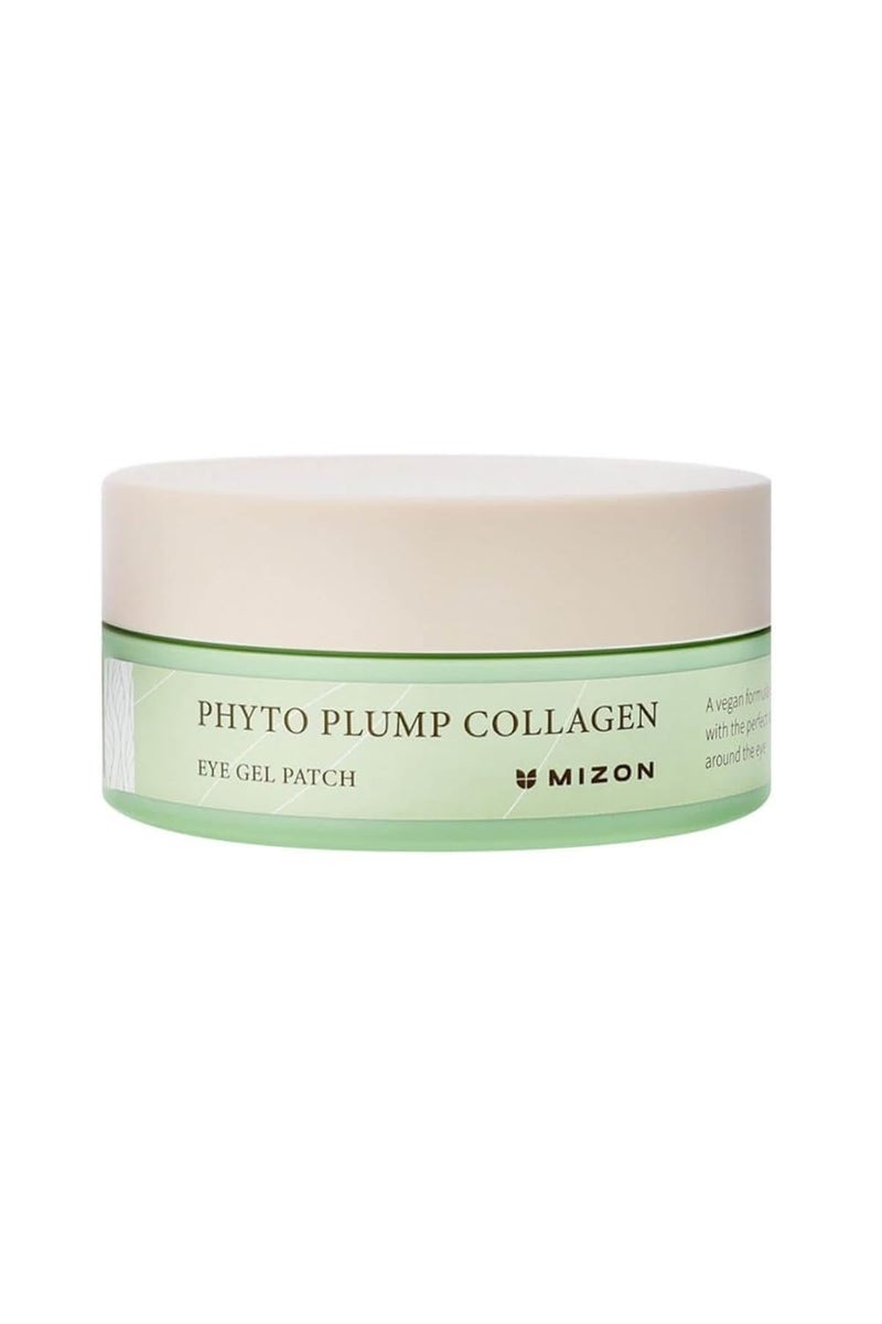 MIZON Phyto Plump Collagen Eye Gel Patch with Moringa Triple Hyaluronic Acid and Botanical Extracts for Brightening Hydration and Elasticity  60pcs  Improves Vitality and Glow