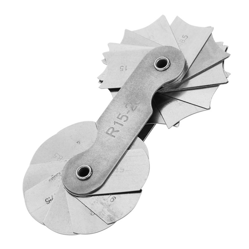 Stainless Steel Radius Fillet Gauge External Internal Concave Convex Measuring Tool (R15-25MM) - Image 2