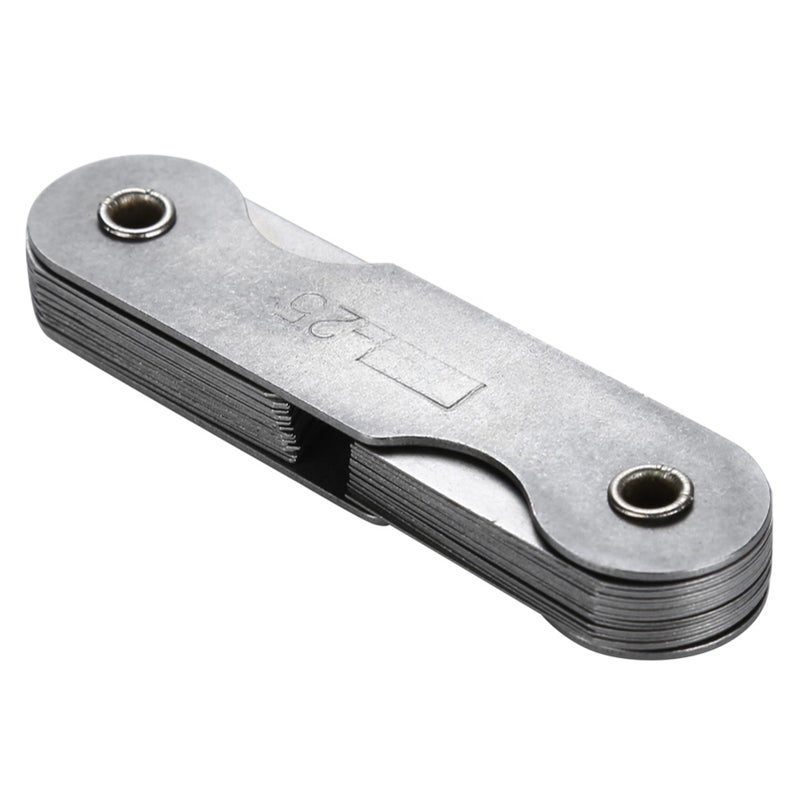 Stainless Steel Radius Fillet Gauge External Internal Concave Convex Measuring Tool (R15-25MM) - Image 1