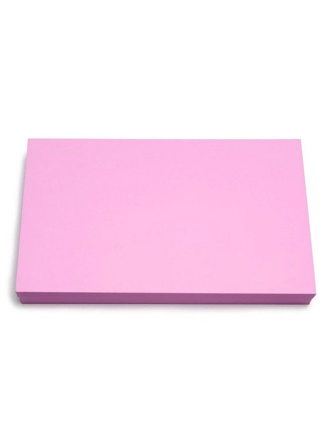 PPAPPAPPIYO Set Of 50 3X5 Color Blank Index Cards 180Gsm (Pink)  - Image 1