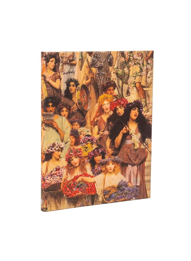 Spring (Lawrence Alma-Tadema) Ultra Unlined Hardback Journal (Elastic Band Closure) 
