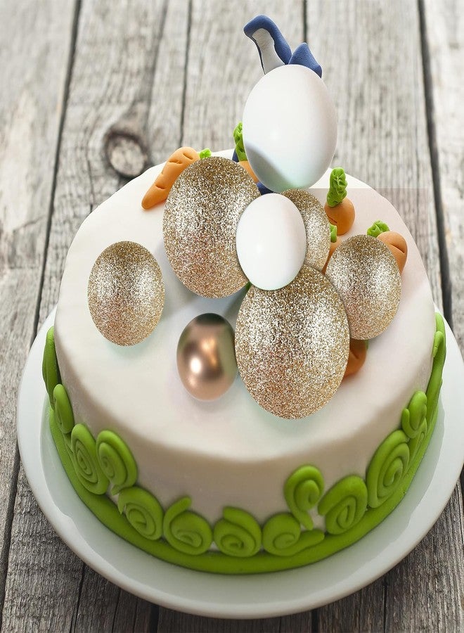 ASTARON Pack of 20 Cake Decoration Balls Cake Toppers, Mini Balloons Cake Toppers for Wedding Party Baby Shower Birthday Cake Decorating (Glitter Champagne Gold) - Image 5