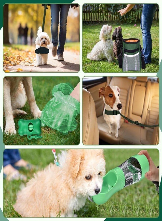 Abbylike 50 Pcs Puppy Supplies Starter Kit for Small Dogs Puppy Essentials Includes Leash, Bowls, Teeth Brushes, Water Bottle, and More Accessories for Dogs Christmas Welcome Gift(Green) - Image 4