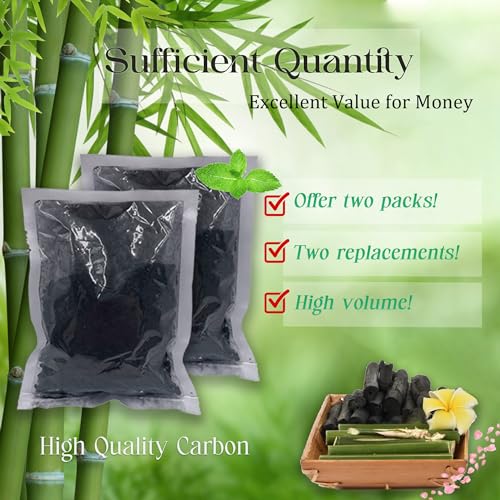 PurifyLogix 1.6 Pounds Activated Charcoal Filter Refill for FoodCycler Kitchen Waste Composters, Odor-Absorbing Replacement Carbon Compatible with Eco 5 FoodCycler Indoor Electric Composter(2PCS) - Image 4