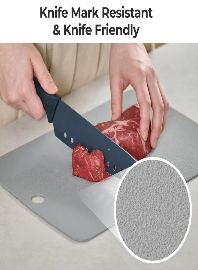 Firgi TPU Silicone Cutting Board Set of 3, BPA-Free Non-Slip Flexible Cutting Mats for Kitchen, Food Grade Silicone Chopping Boards - Dishwasher Safe Kitchen Essentials - 12.2" - Image 4