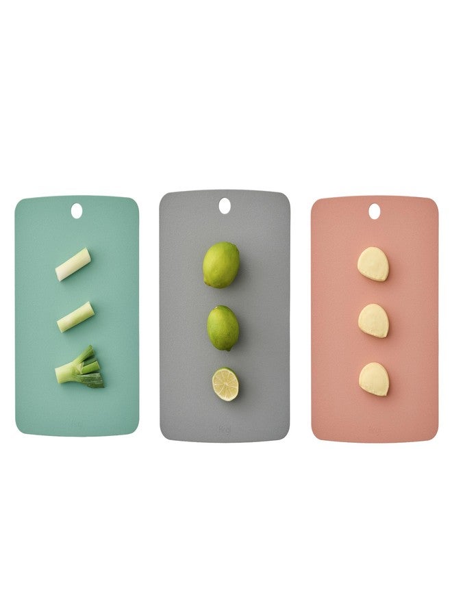 Firgi TPU Silicone Cutting Board Set of 3, BPA-Free Non-Slip Flexible Cutting Mats for Kitchen, Food Grade Silicone Chopping Boards - Dishwasher Safe Kitchen Essentials - 12.2" - Image 1