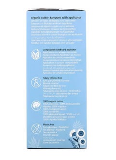 NATRACARE Organic Cotton Tampons with Applicator Regular 16 Tampons  - Image 2
