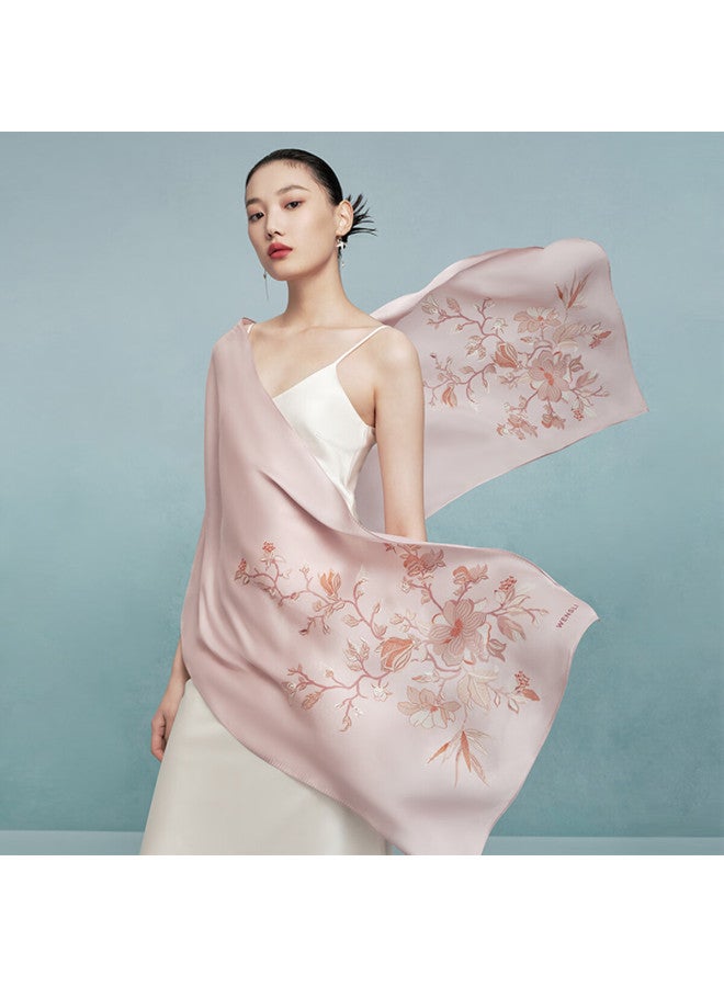 Wanshili Mulberry Silk Scarf Women's Long Scarf For Mother's Birthday Gift Mother's Day Prosperous Age - Image 2