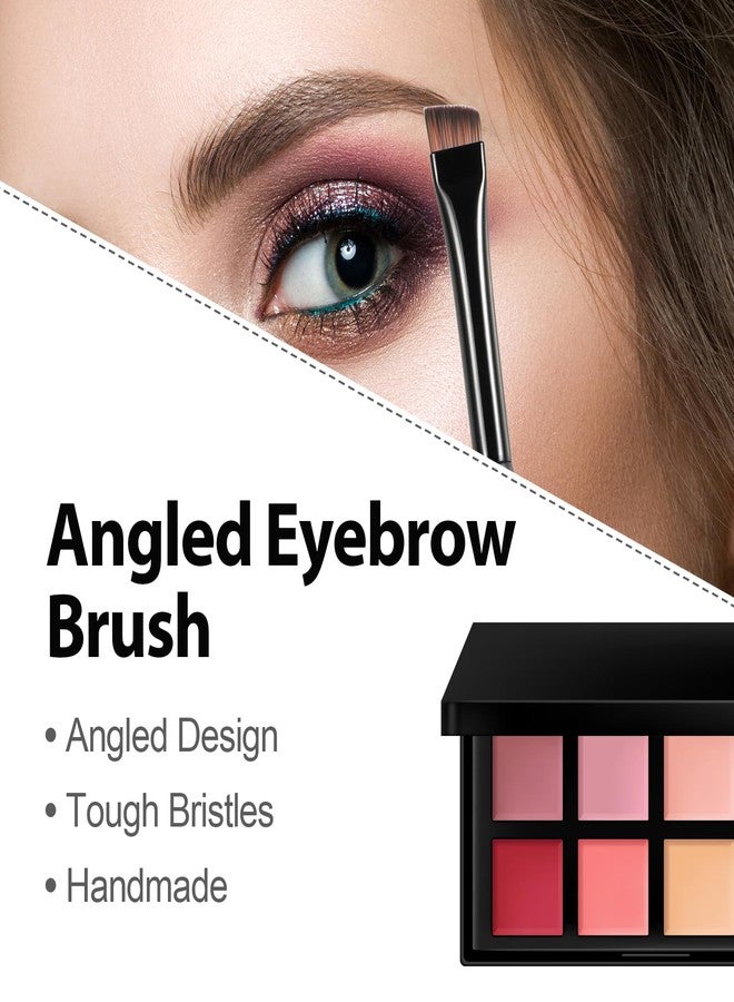 BEAUTYFACTOR Eyebrow Brush for Groomed Brows - Professional Angled Brush and Spoolie for Precise Application, Blending, and Shaping of Brow Pencils, Powders, and Gels - Ideal for Natural or Defined Brow Looks - Image 3