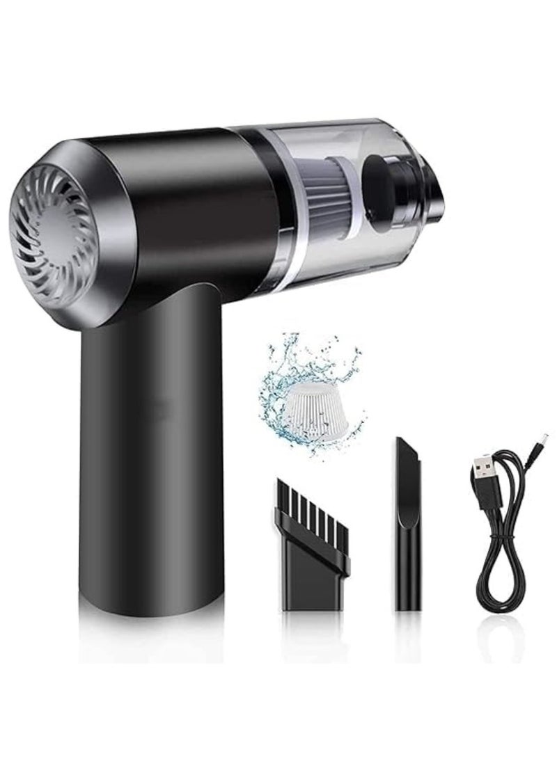 Portable High-Power 3-in-1 Vacuum Cleaner USB Rechargeable, Wireless Handheld Vacuum Cleaner with Built-in LED Light, Suitable for Home, Car, and Kitchen Wet and Dry Cleaning - Image 1