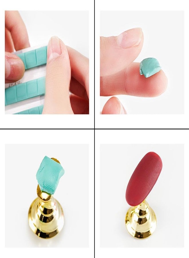 NAILWIND Acrylic Nail Display Stand Tip Holder Magnetic Nail Practice Stand Fingernail DIY Nail Art Stand for False Tip Salon and Home (BLACK, 1 - SET) - Image 2